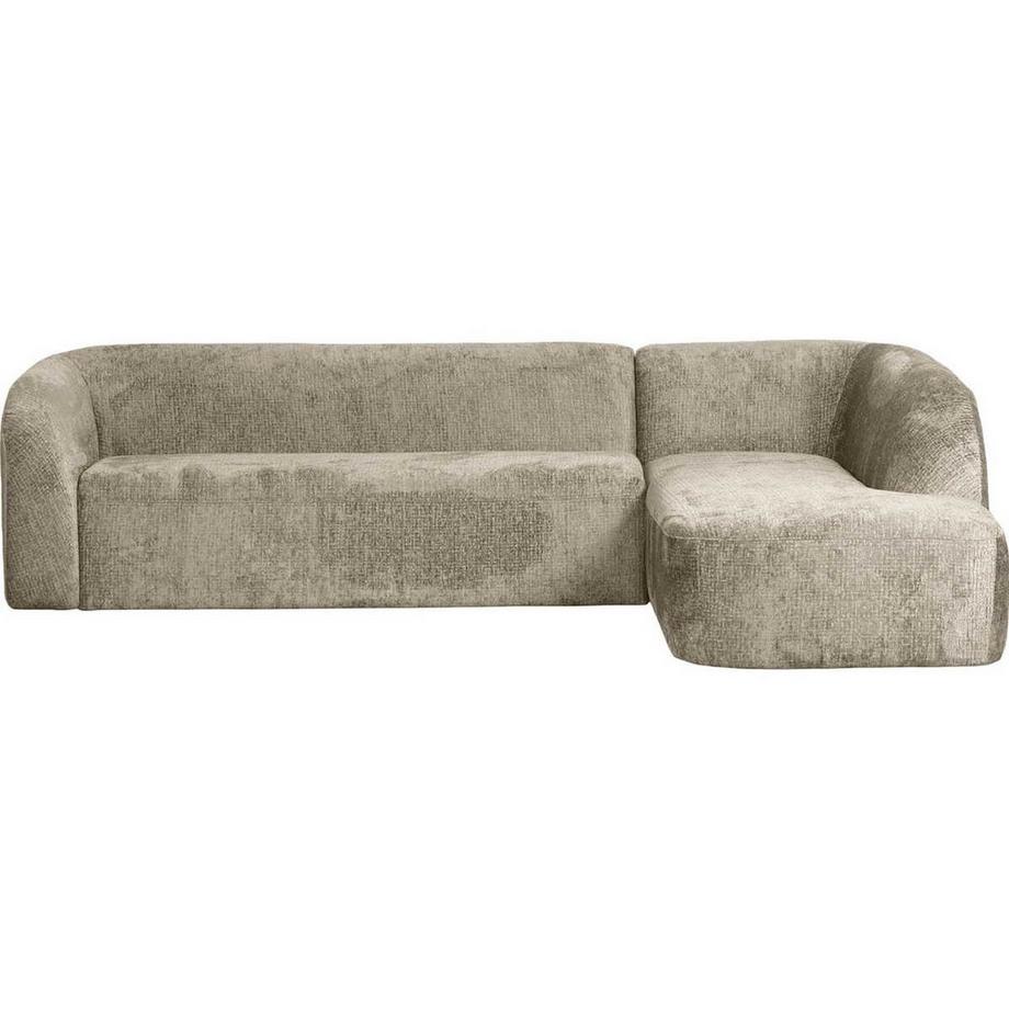 mutoni Ecksofa Sloping rechts Chenille Velvet wheatfield 274x225  