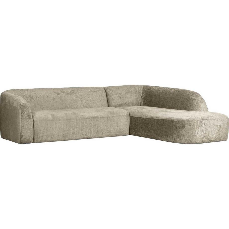 mutoni Ecksofa Sloping rechts Chenille Velvet wheatfield 274x225  