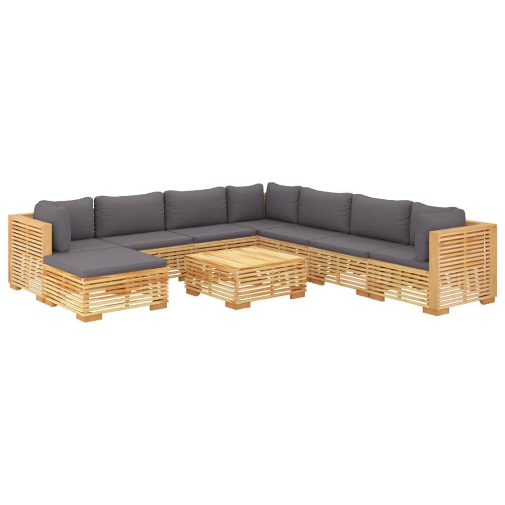 VidaXL set divani da giardino Teak riciclato  