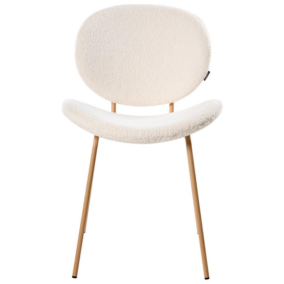 Beliani Lot de 2 chaises de salle à manger en Bouclé  LUANA  