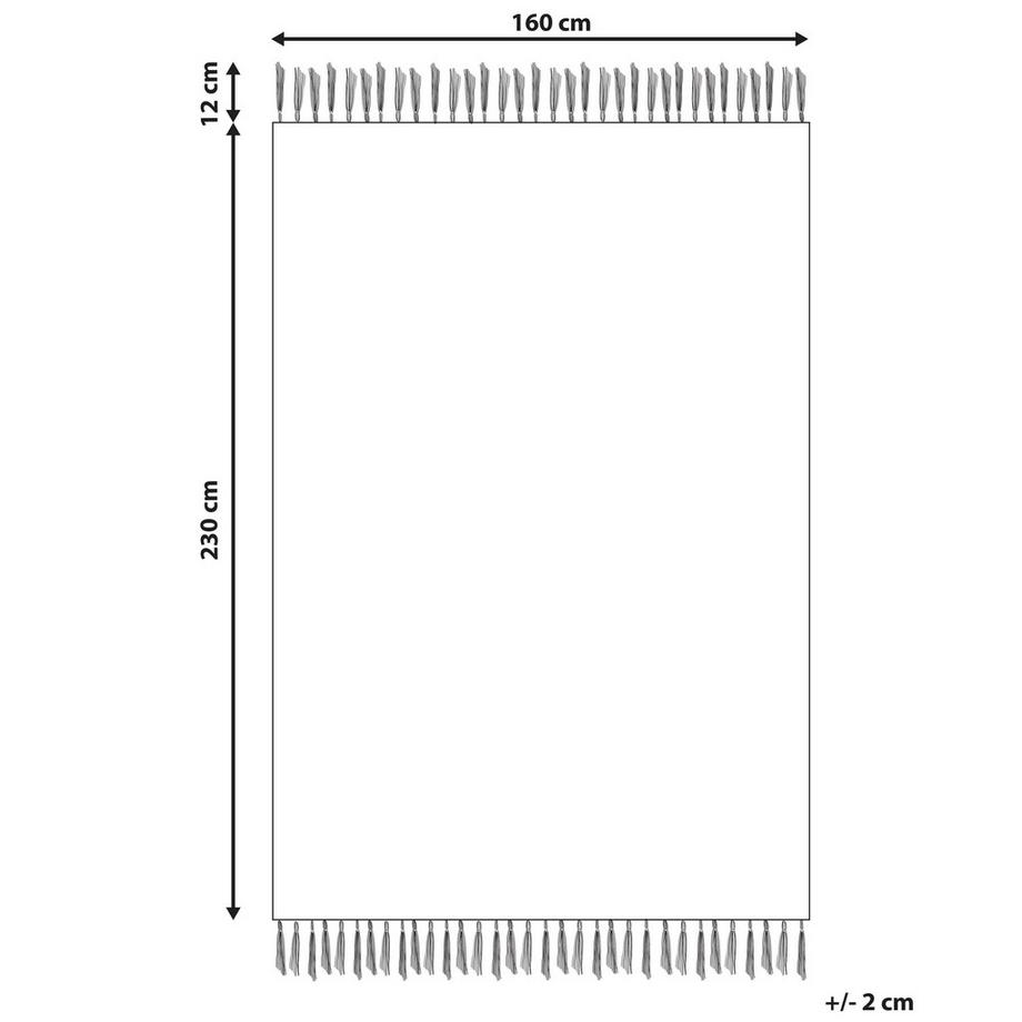 Beliani Teppich aus Baumwolle Modern KIRSEHIR  