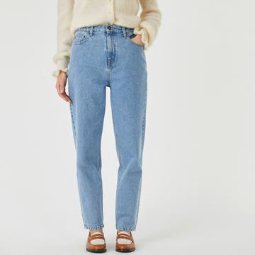 Boyfit-Jeans mit hohem Bund