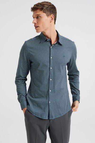 WE Fashion  Chemise slim fit à motif 
