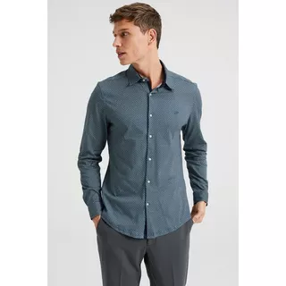 WE Fashion  Chemise slim fit à motif 