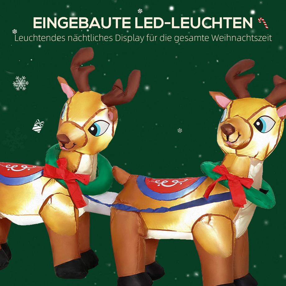 Outsunny Aufblasbar Weihnachtsdeko  