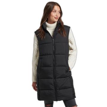 gilet imbottito con cappuccio da