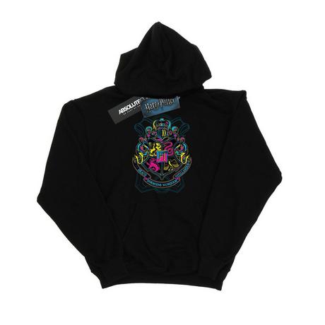 HARRY-POTTER  Sweat à capuche NEON HOGWARTS CREST 