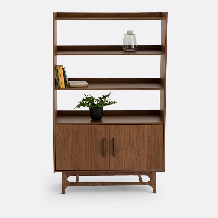 La Redoute Intérieurs Etagère vintage plaqué noyer et plaqué  