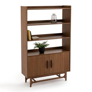 Vintage-Regal mit Walnussfurnier und Furnier