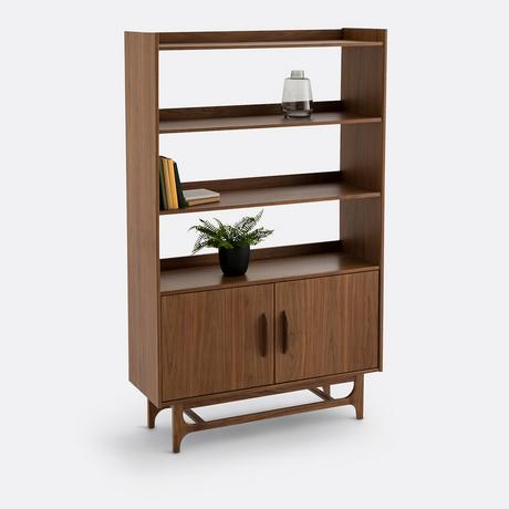 La Redoute Intérieurs Vintage-Regal mit Walnussfurnier und Furnier  