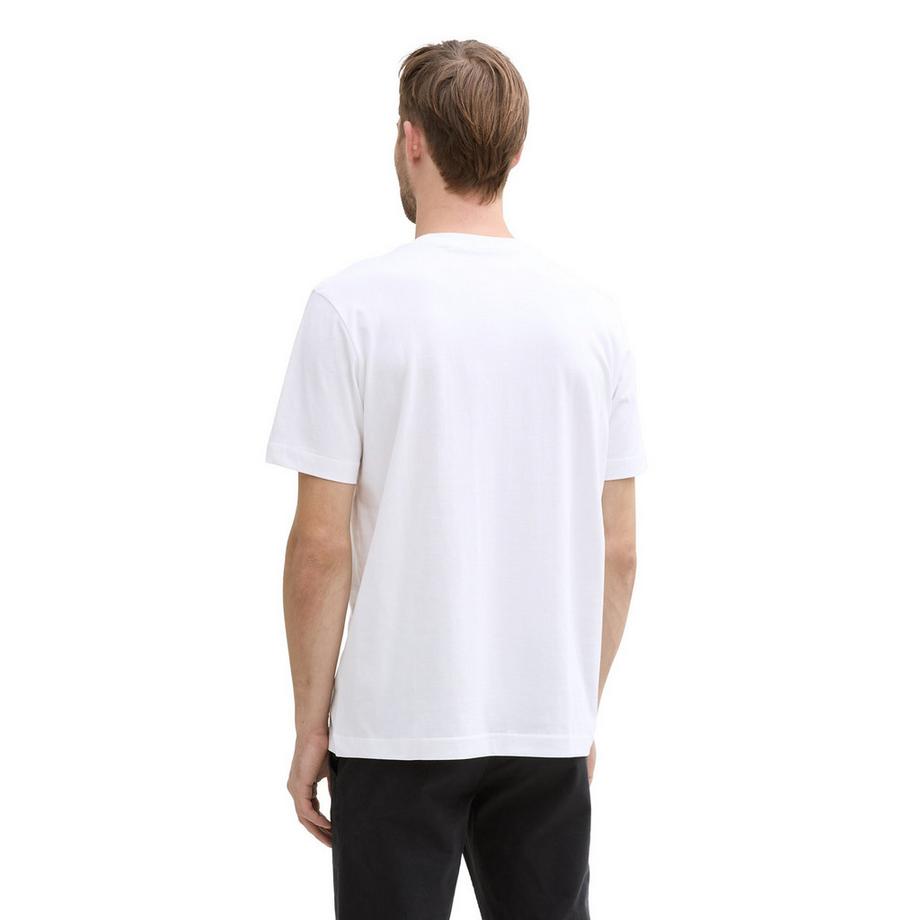 TOM TAILOR T-shirt  Pack de 1 Confortable à porter-T-Shirt with Print  