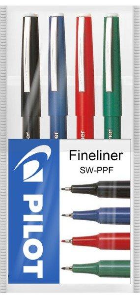 Image of Pilot PILOT Fineliner 0,4mm 4 Farben Etui