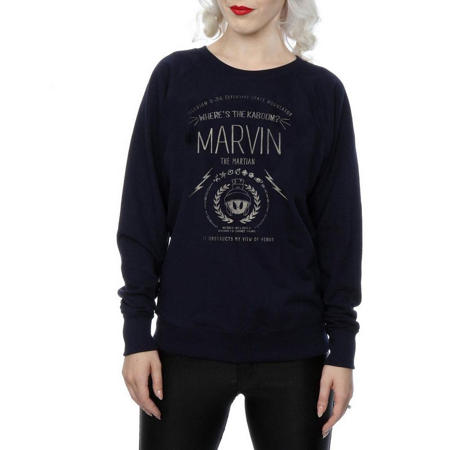 LOONEY TUNES Where's The Kaboom Marvin The Martian Sweatshirt  