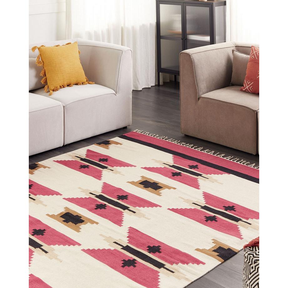 Beliani Teppich aus Baumwolle  GARNI  