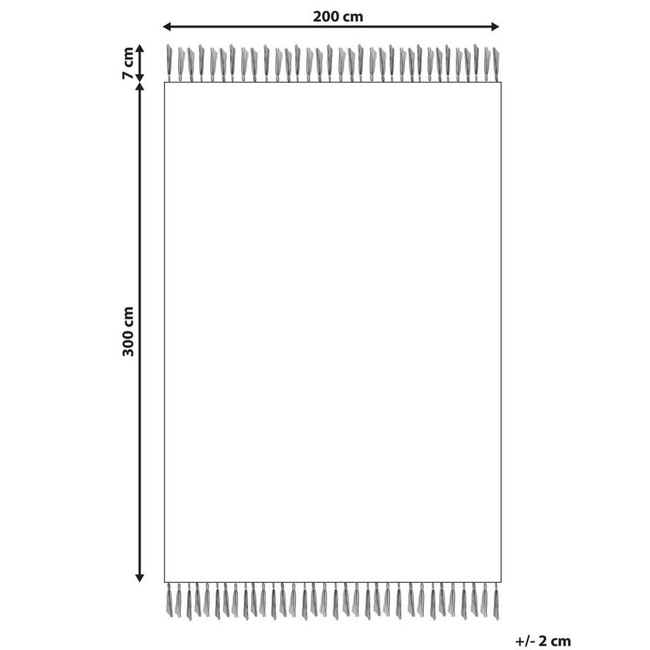 Beliani Teppich aus Baumwolle  GARNI  