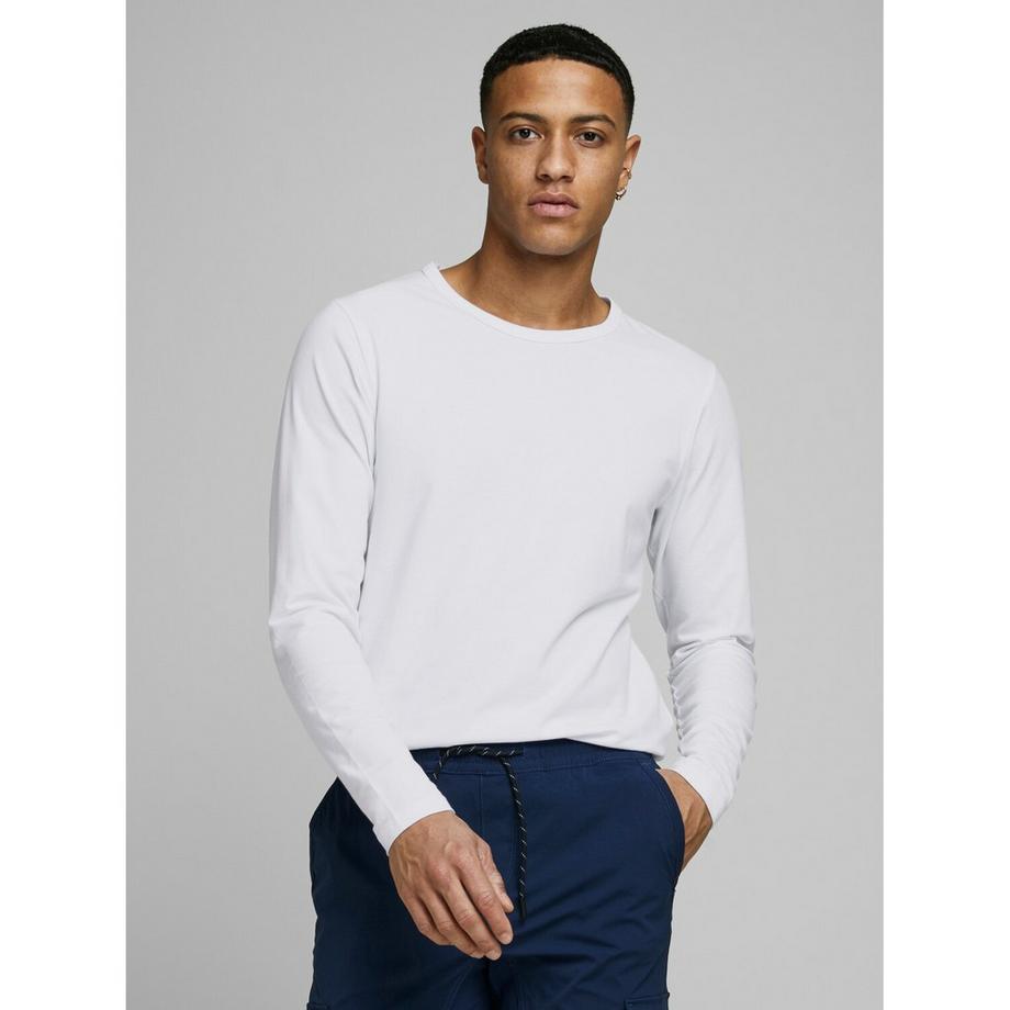 JACK & JONES Basic O-Neck Langarm T-Shirt  