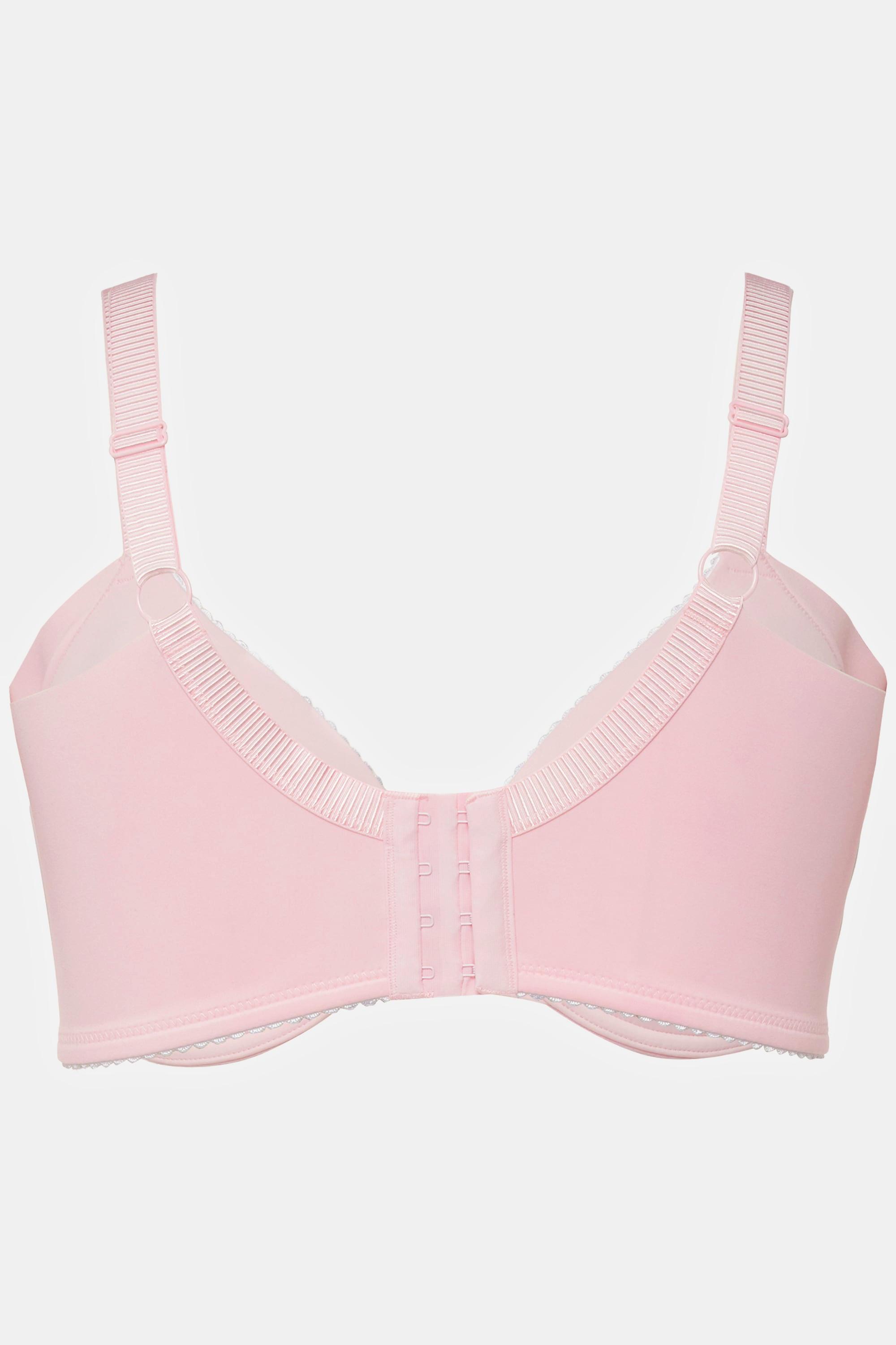 Ulla Popken  Reggiseno con ferretto, orli decorativi e coppe morbide, coppa B/E 