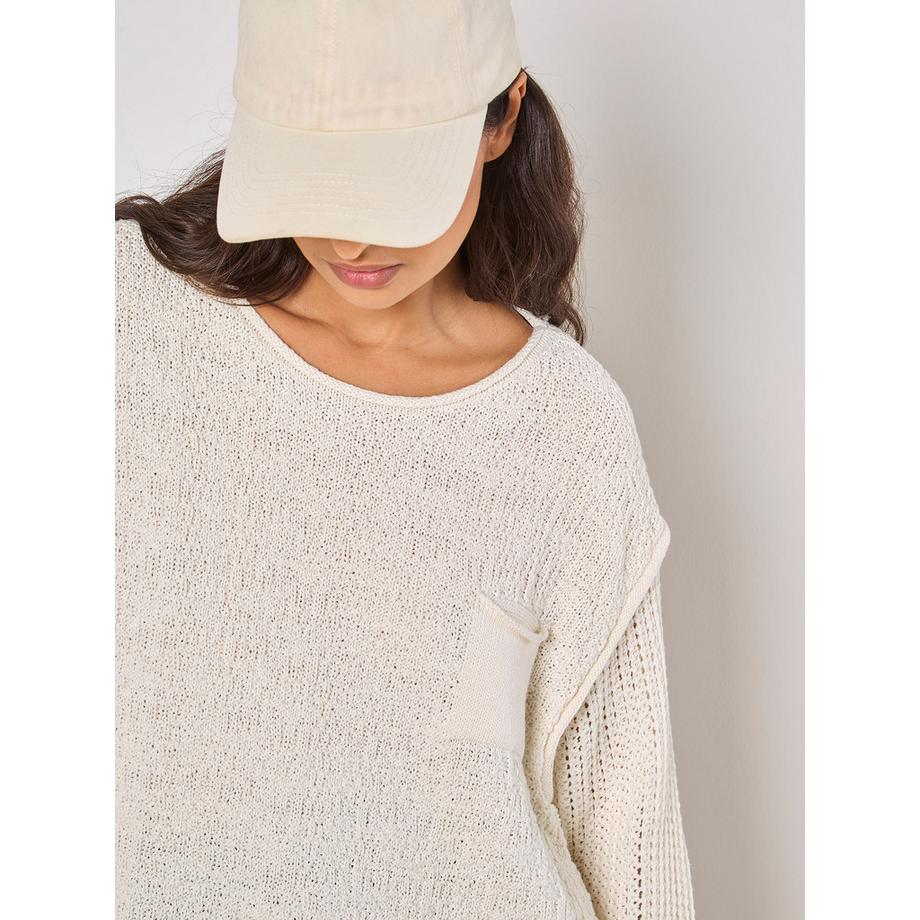 APRICOT Stepptaschen-Pullover  