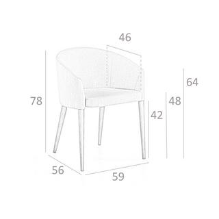 ANGEL CERDA Stuhl mitm Stoffbezug  