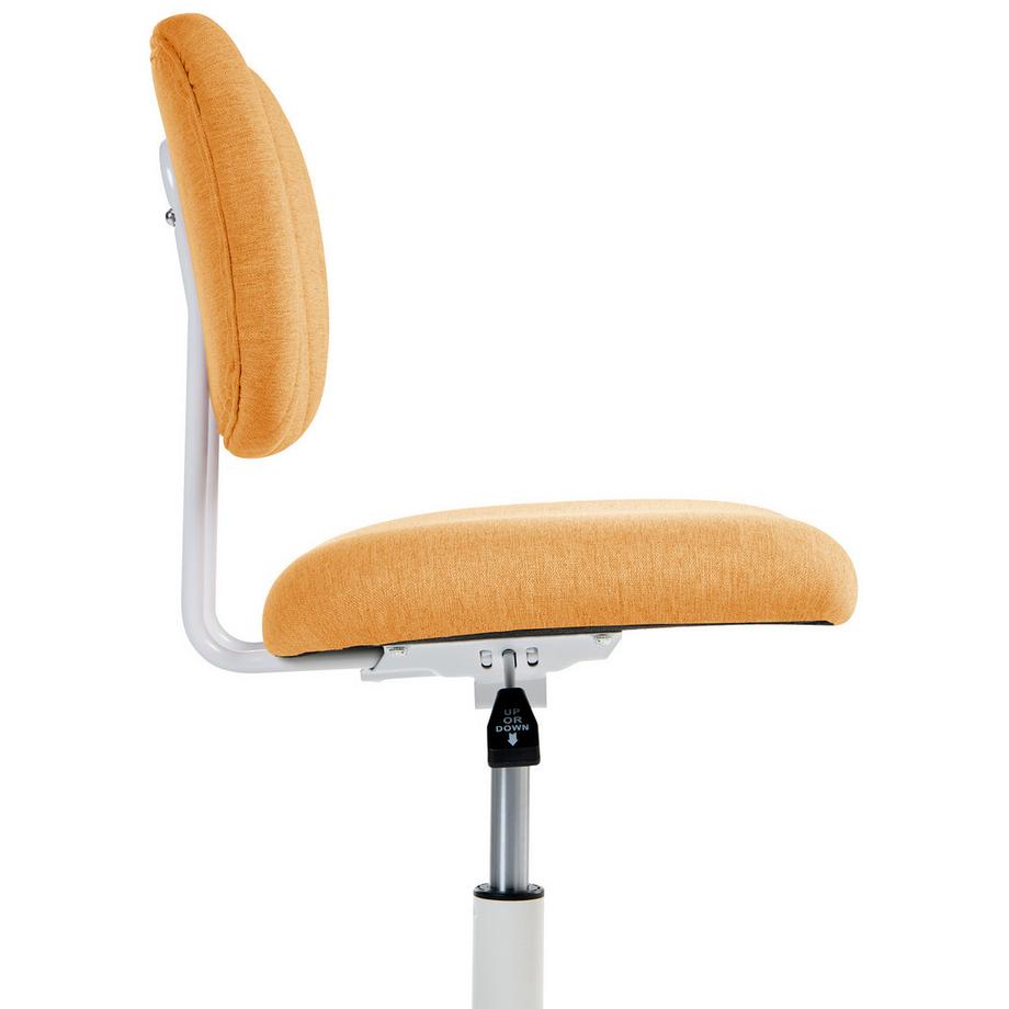 Beliani Sedia da scrivania en Tessuto Moderno BUBBLY  