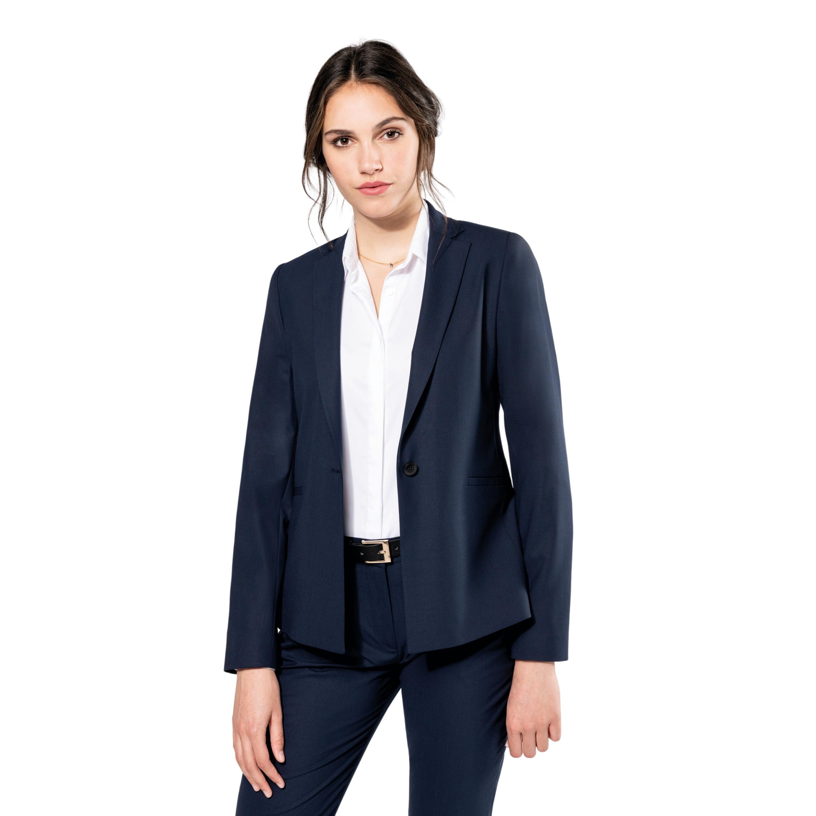 Kariban Slim Fit Blazer mit Reverskragen  