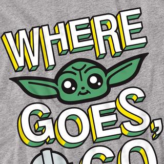 STAR WARS  Tshirt WHERE GROGU GOES CUTE 