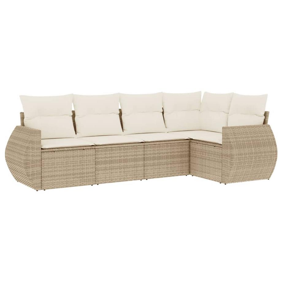set divano da giardino Polirattan