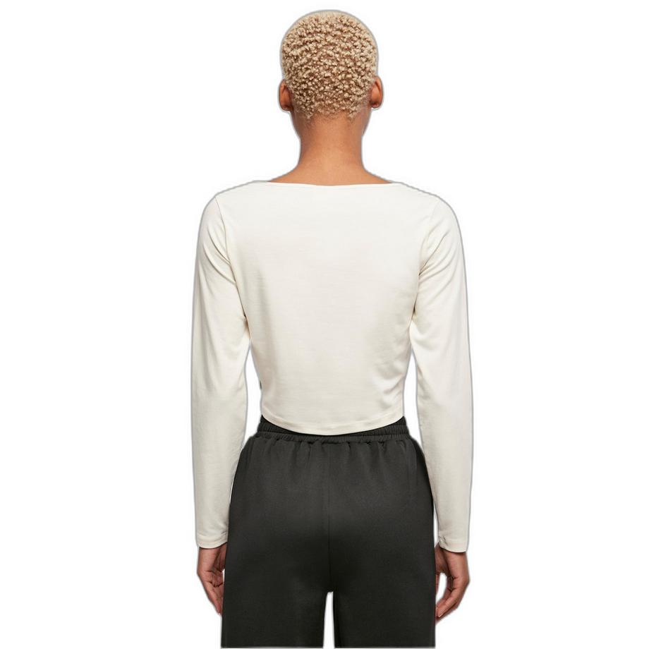 URBAN CLASSICS Organic T-Shirt Crop Manches Longues  