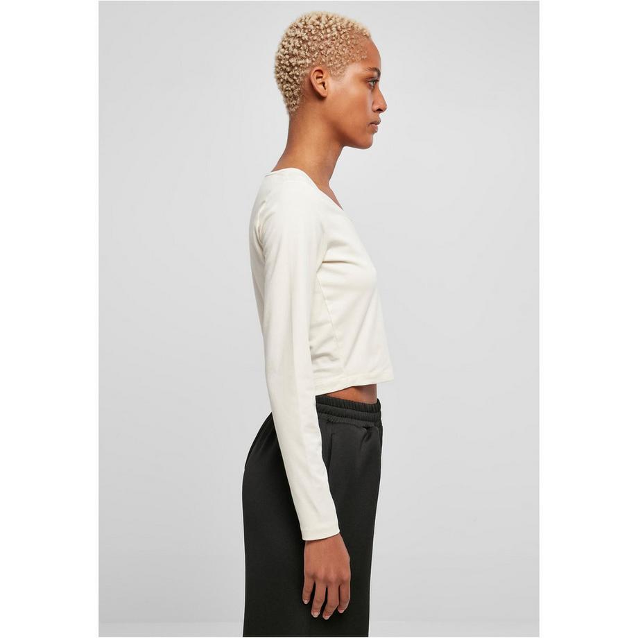 URBAN CLASSICS Organic T-Shirt Crop Manches Longues  