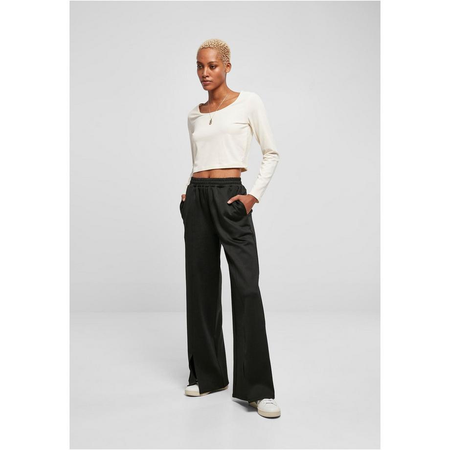 URBAN CLASSICS Organic T-Shirt Crop Manches Longues  