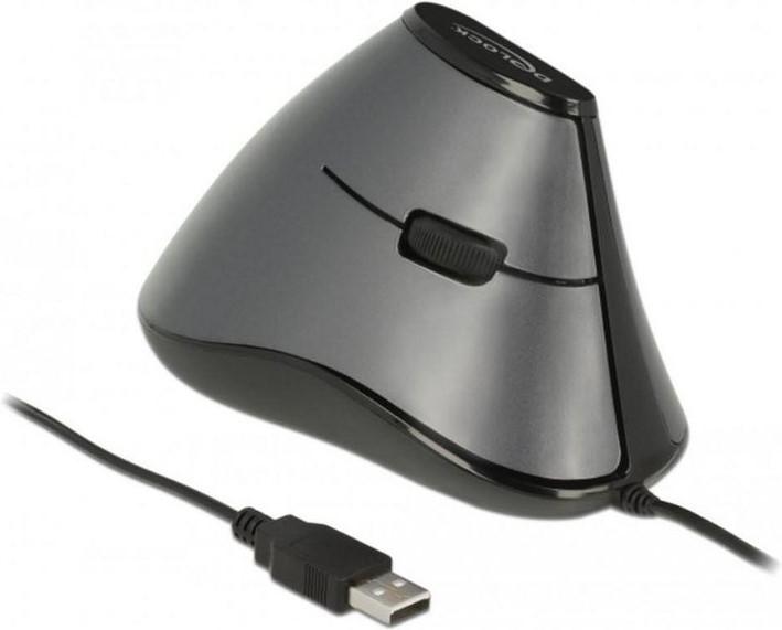 DeLock  Ergonomische vertikal optische 5-Tasten USB Maus 