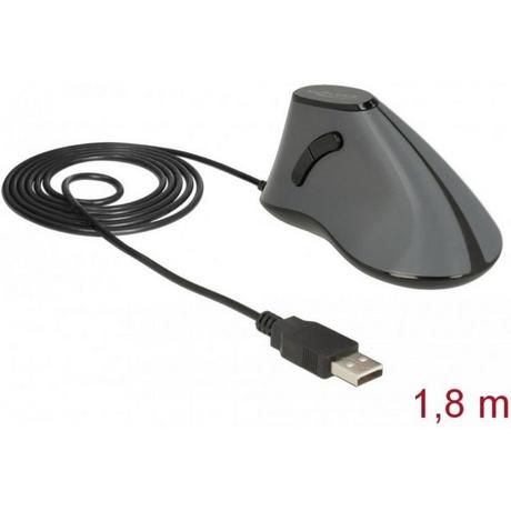 DeLock  Ergonomische vertikal optische 5-Tasten USB Maus 
