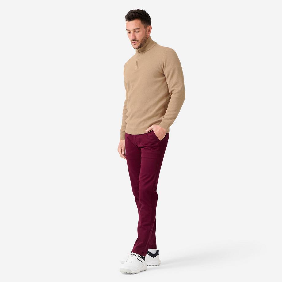 INESIS  Pull homme golf 1/2 zip coton 