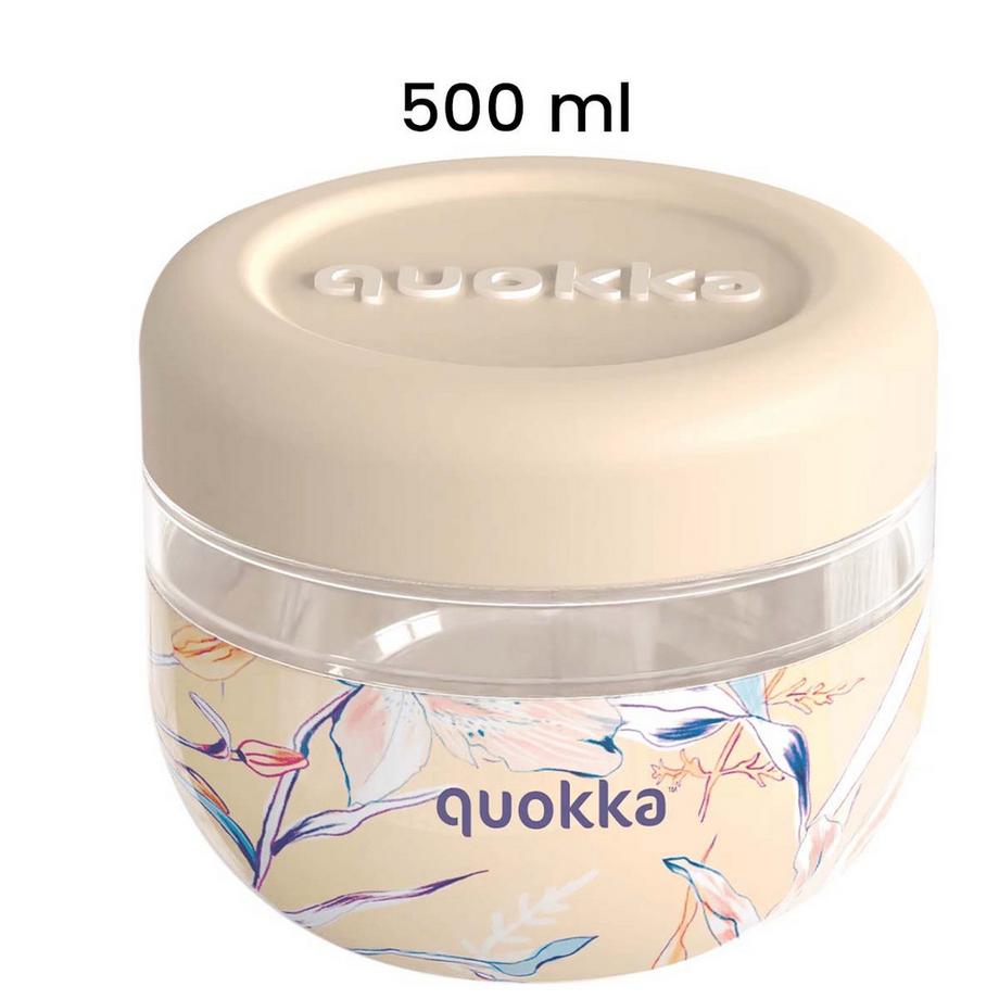 Quokka Contenitore Alimentare con Motivo Vintage Floreale 500ml con Coperchio  