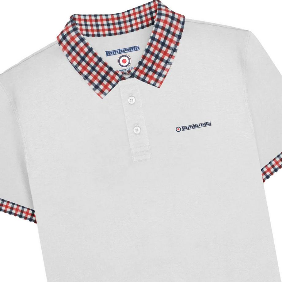 Lambretta  Ss25 Maglietta Polo Percalle, A Quadretti 
