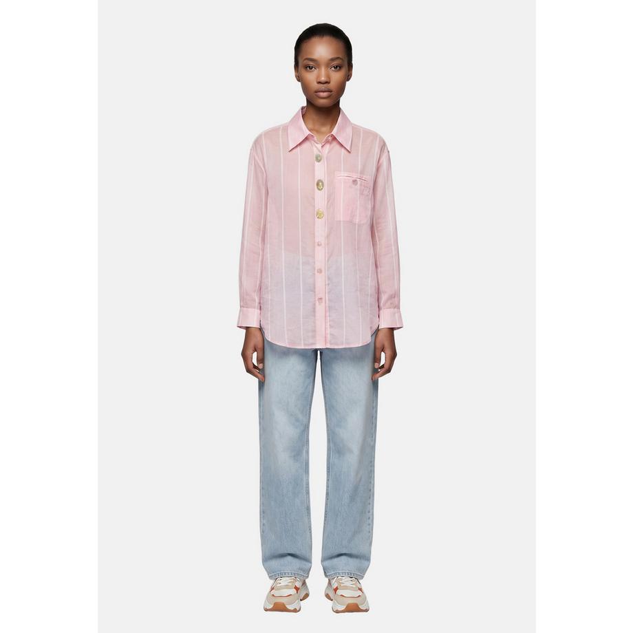 Chiara Ferretti Blouse à manches longues rayée  