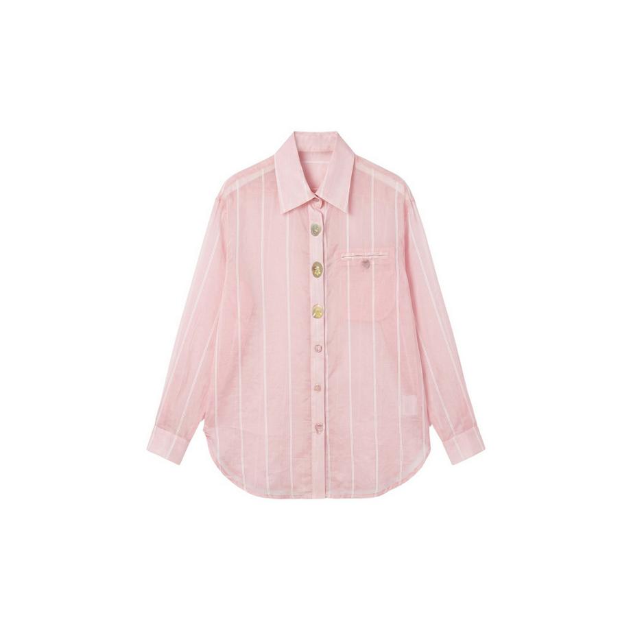 Chiara Ferretti Blouse à manches longues rayée  