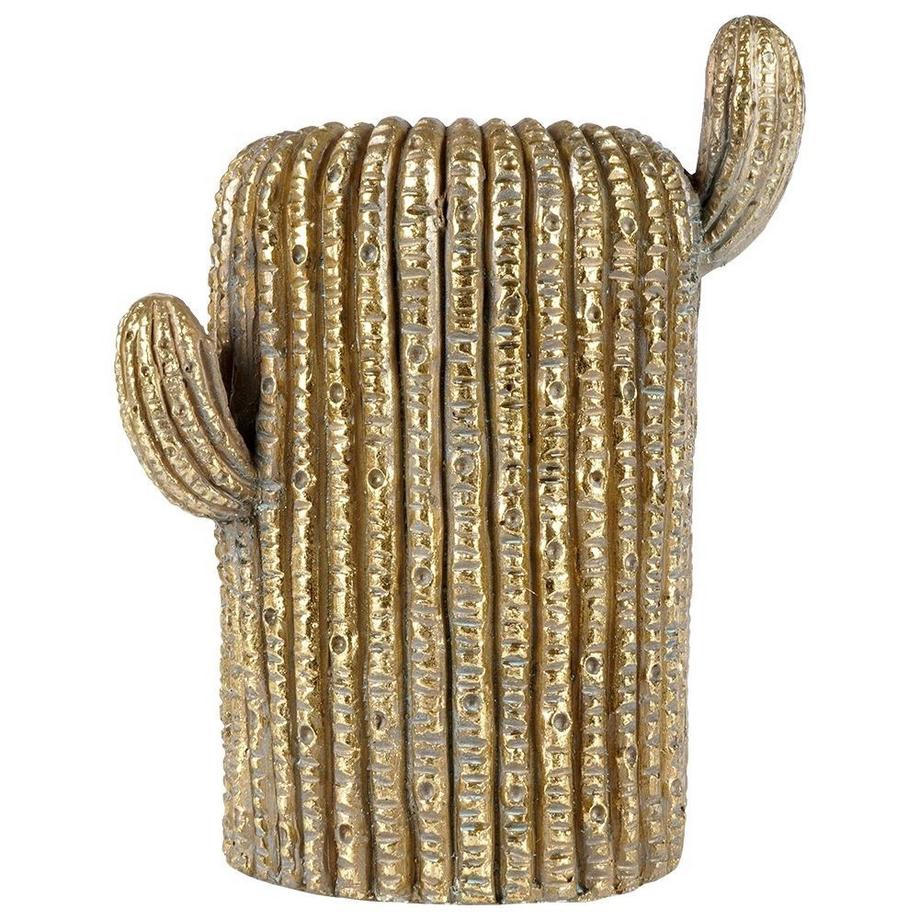 B2X  Pot en ciment unique en forme de cactus de couleur dorée pour une maison élégante 