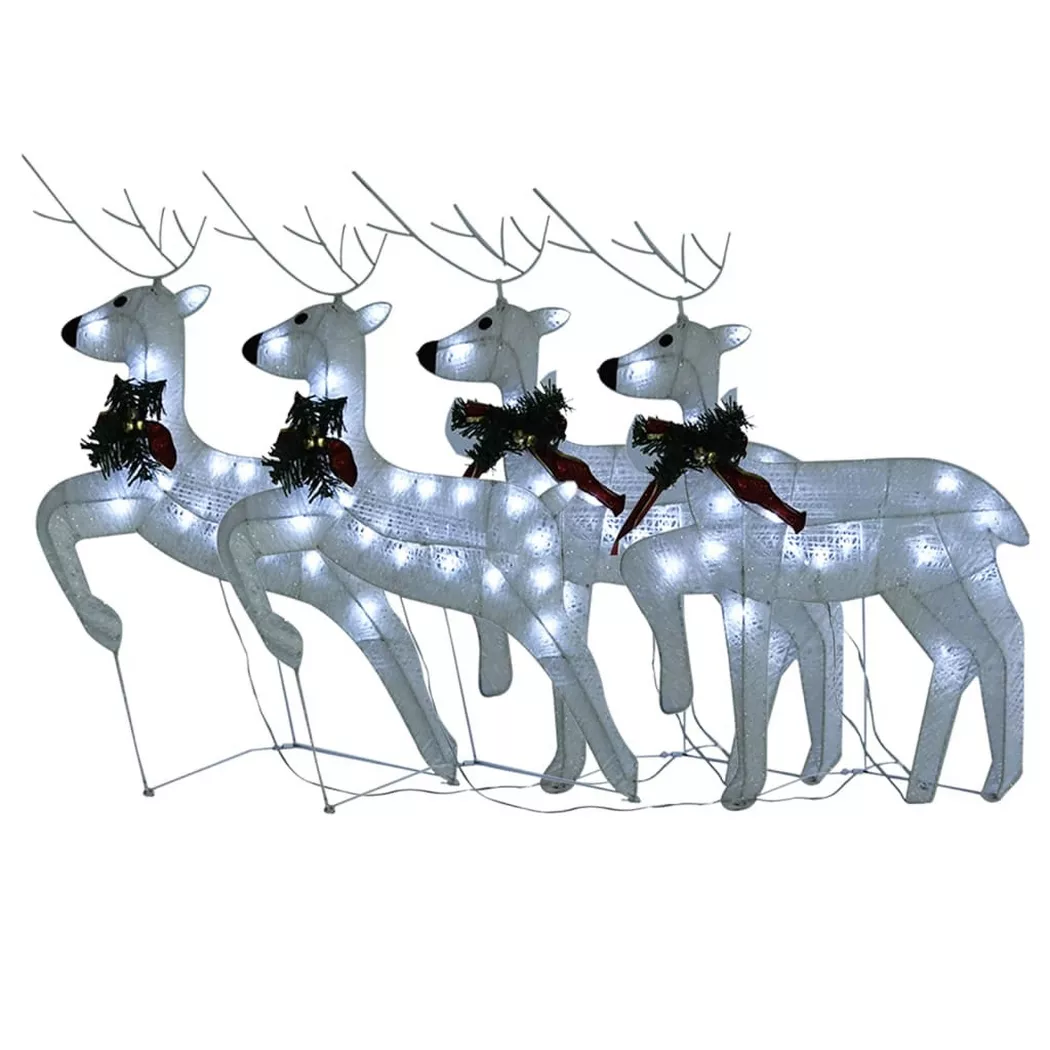 VidaXL - Renne de noël, One Size, Blanc