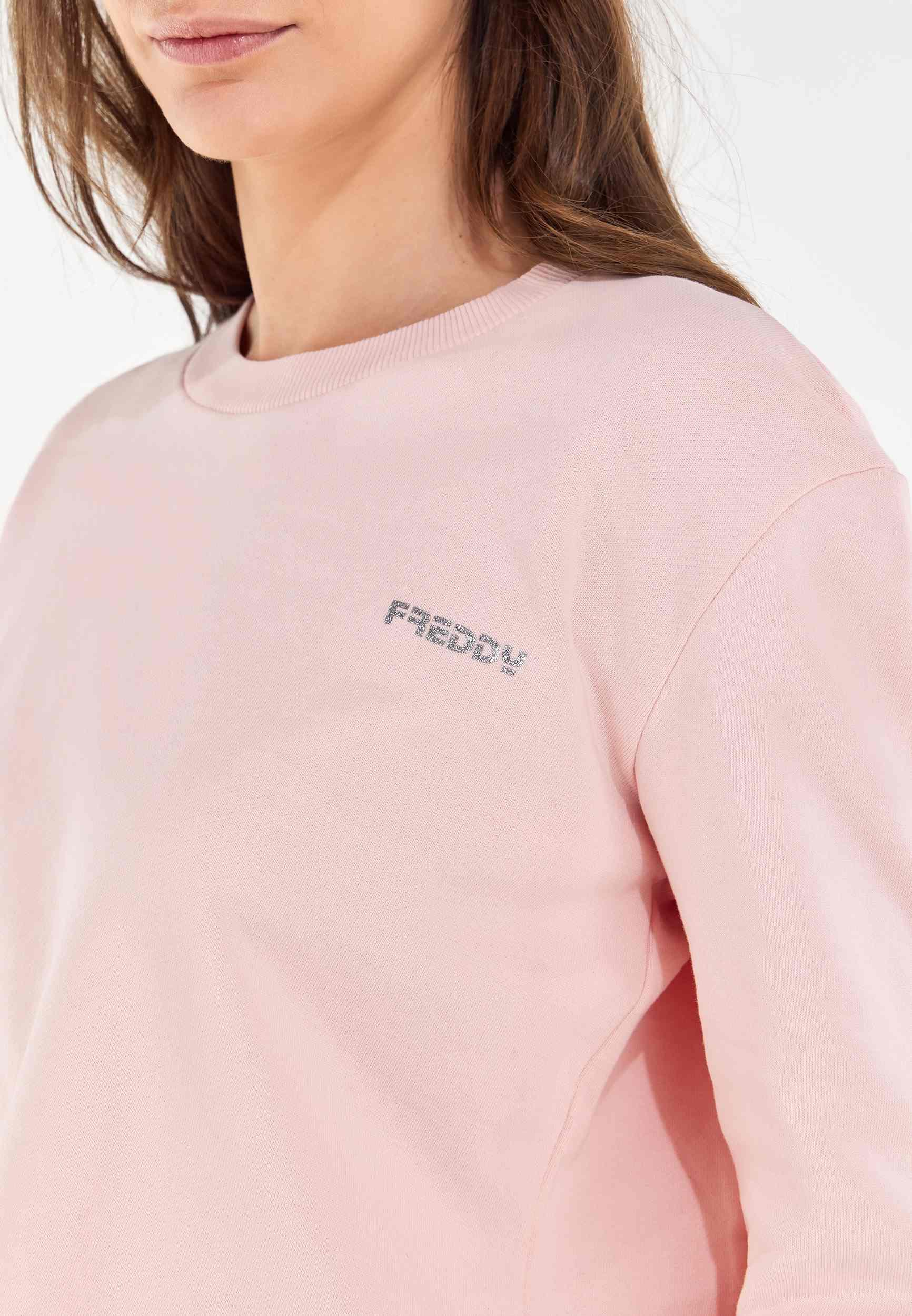 FREDDY Cropped Rundhals-Sweatshirt  