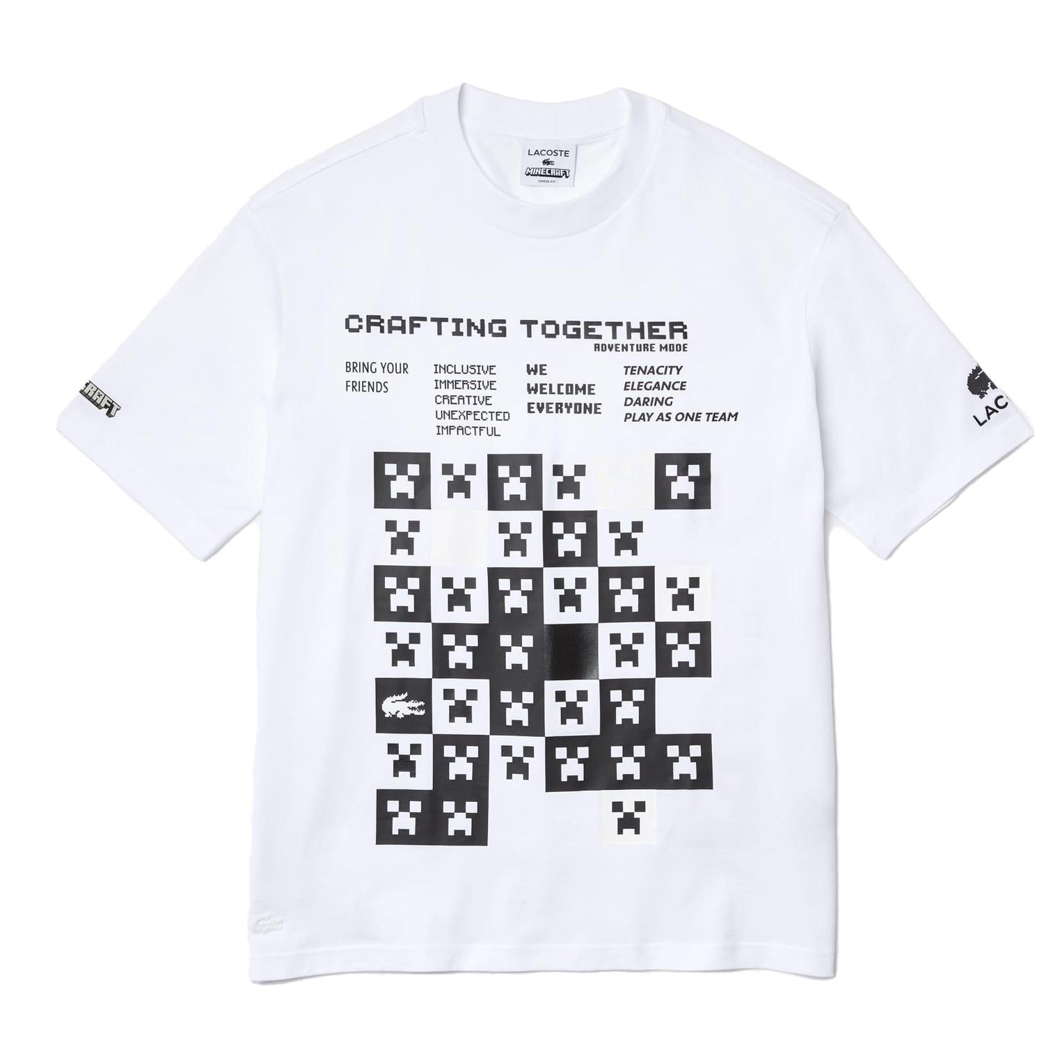 LACOSTE Minecraft Bedrucktes T-Shirt  