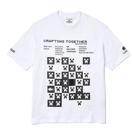 LACOSTE Minecraft Bedrucktes T-Shirt  