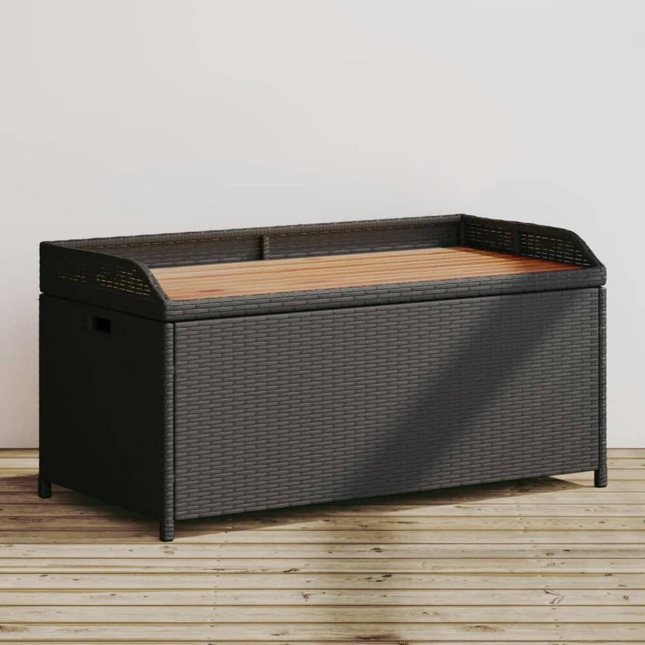 VidaXL Banc de rangement rotin synthétique  