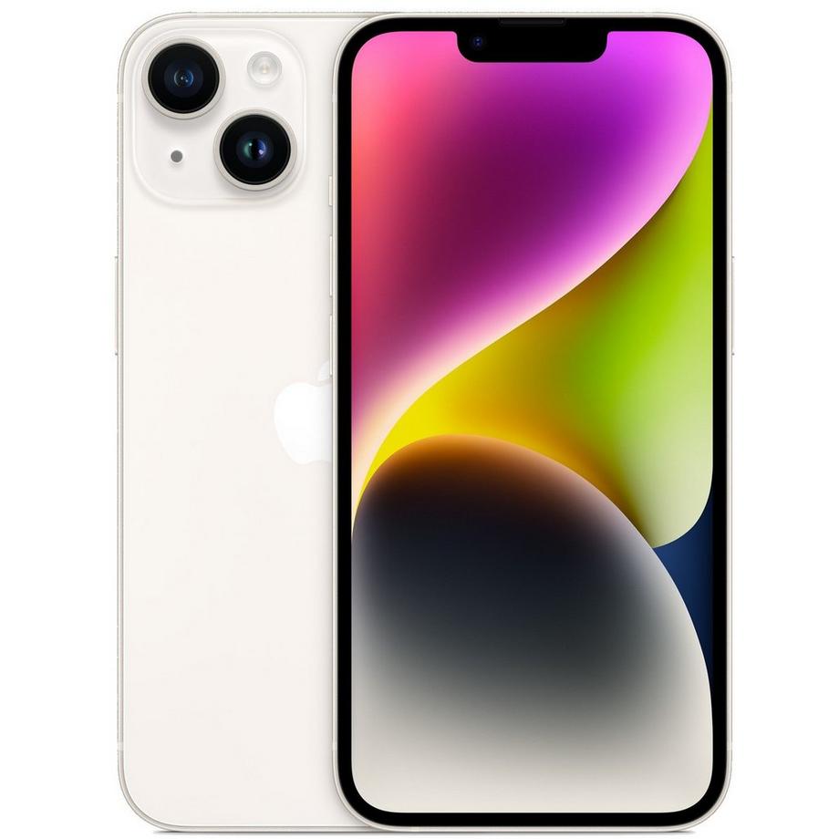 Apple  Reconditionné iPhone 14 256 GB Starlight - Comme neuf 