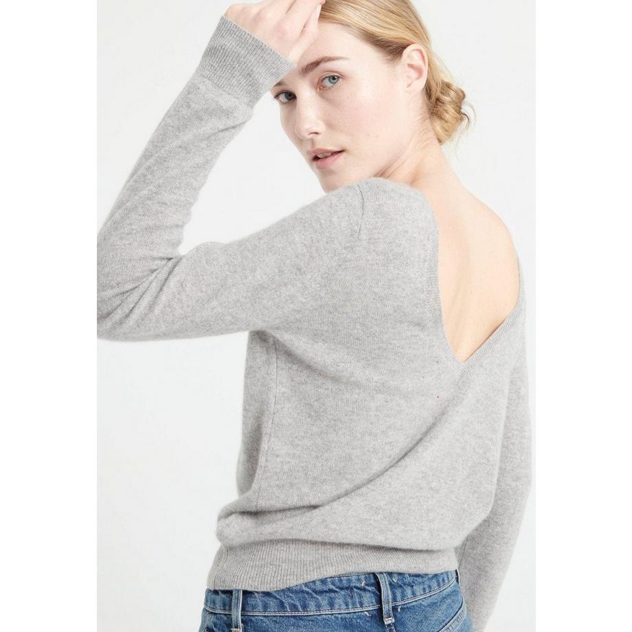 Studio Cashmere8 MIA 7 Pull décolleté en V dans le dos  