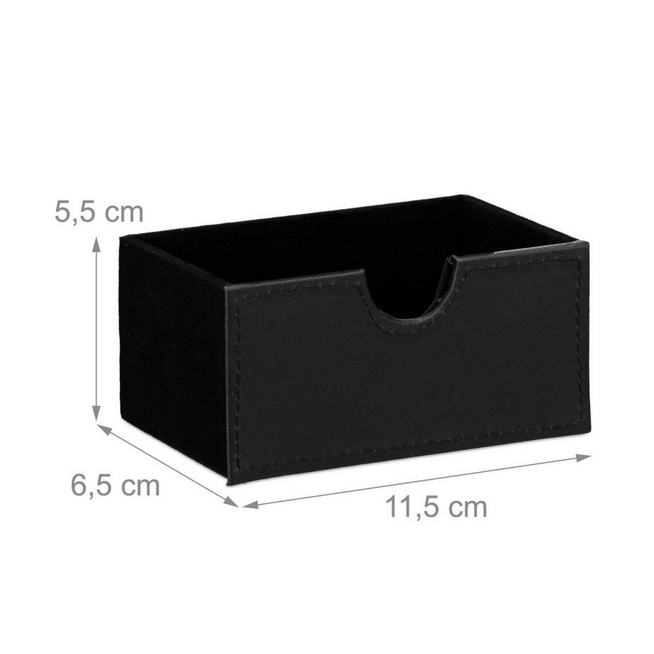 Northix Organizzatore da scrivania in similpelle  