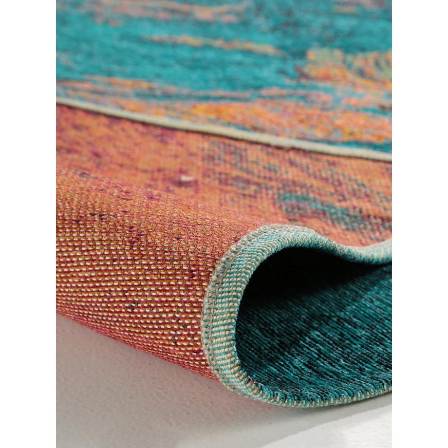 Benuta Tappeto a tessitura piatta Stay Turchese  