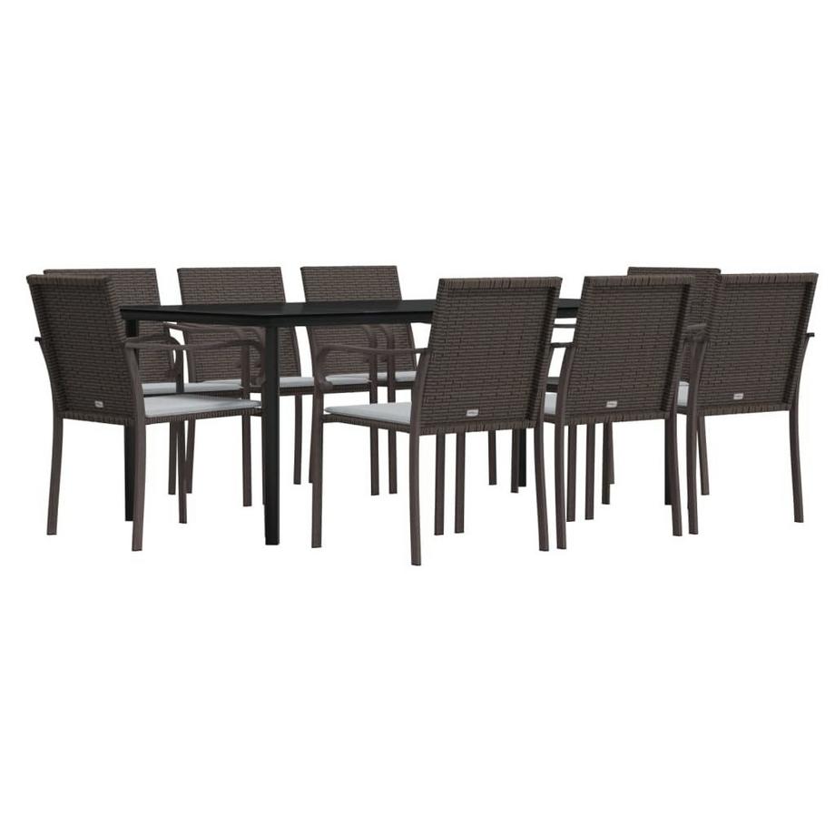 VidaXL set da pranzo da giardino Polirattan  