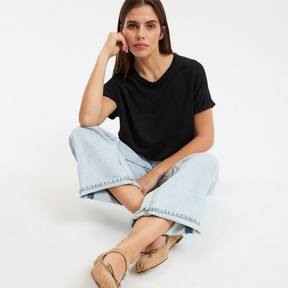 La Redoute Collections T-shirt girocollo in lino  