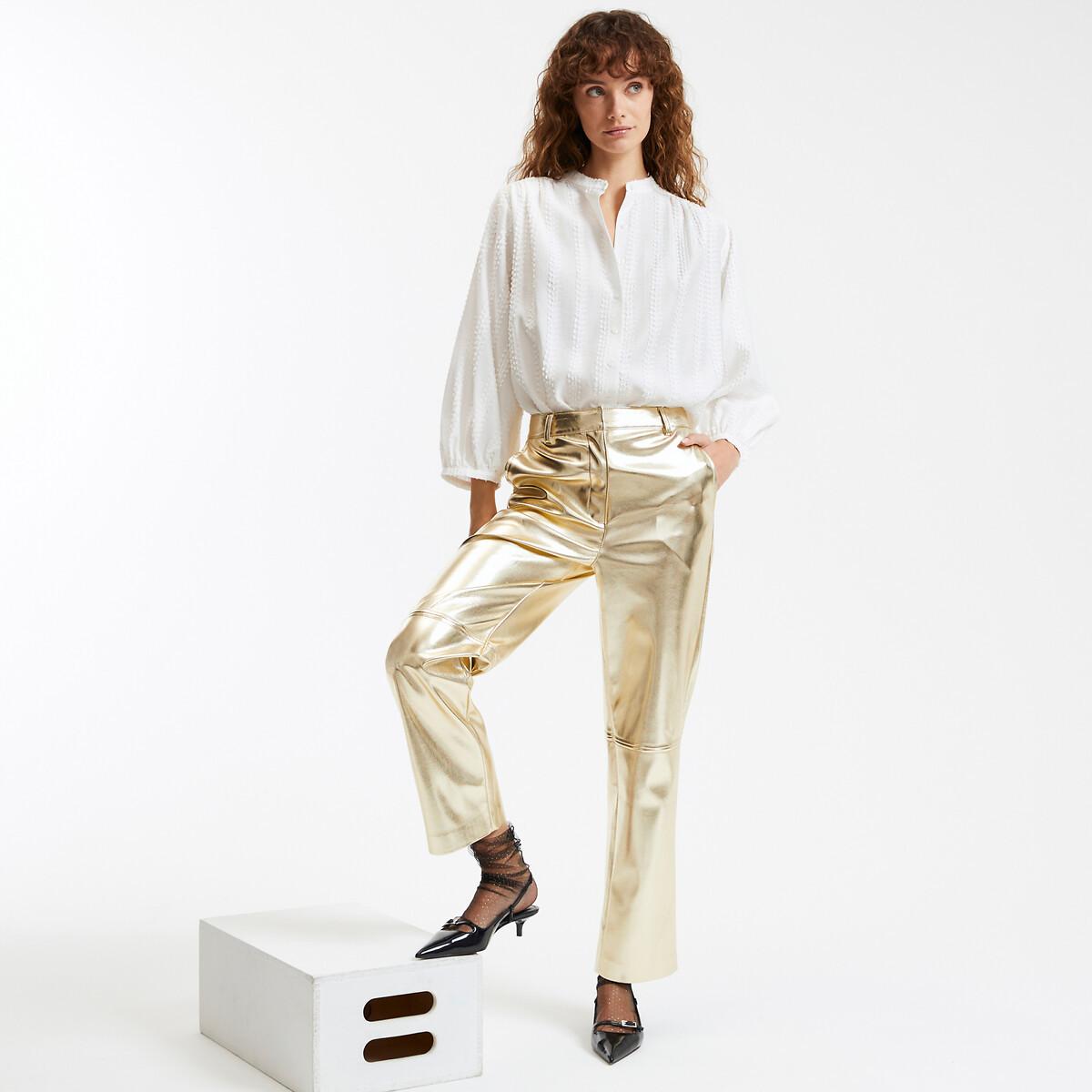 La Redoute Collections  Metallic-Hose in gerader Form 